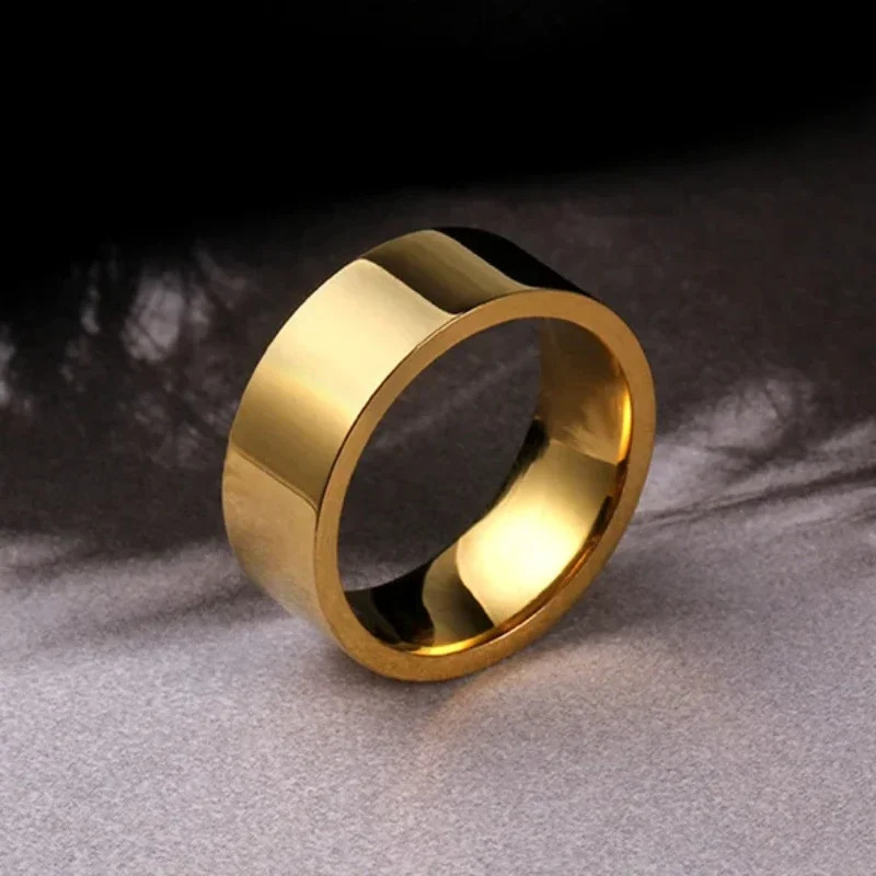 MYYA 310mm Gold Color Stainless Steel Rings For Men and Woman Wholesale 251031
