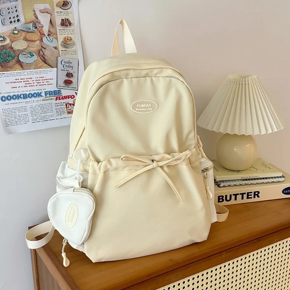 Waterproof School Backpack Large Capacity Nylon Students Schoolbag Lightweight Tote School Bag 251104