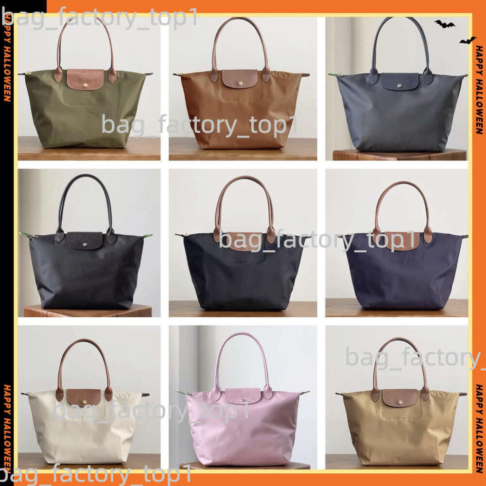 2025 New Designer Bag 3A Shoulder Bag Dumpling Bag Nylon Champlies Commuting Work Tote Foldable Waterproof Oxford Storage Women Outdoor Bag Longchamps Bag C80