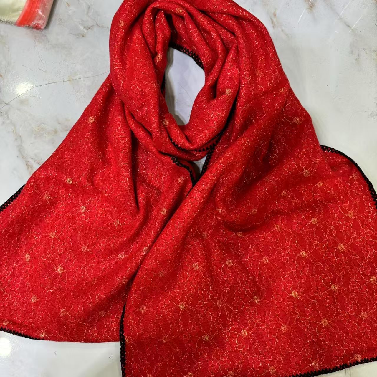 T416 winter pure color cotton, linen, wool, autumn and winter scarf, new style neck shawl, warm headscarf, fashionable and versatile ethnic silk scarf
