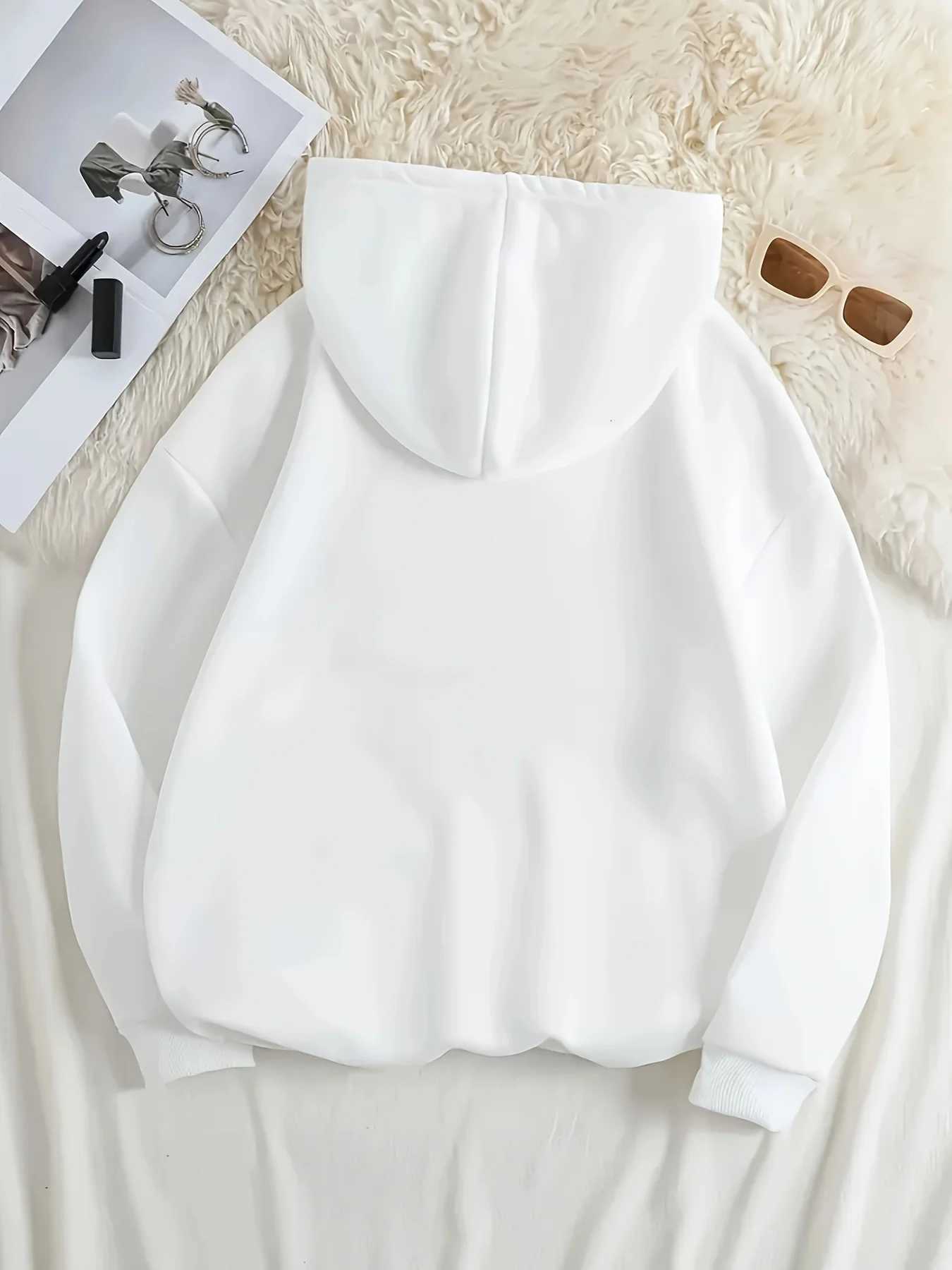 Leopard Print Cherry Letter Printed Womens Autumn Winter Round Neck Sweatshirt Casual Long Sleeved Top Hoodies Womens ClothingT251105