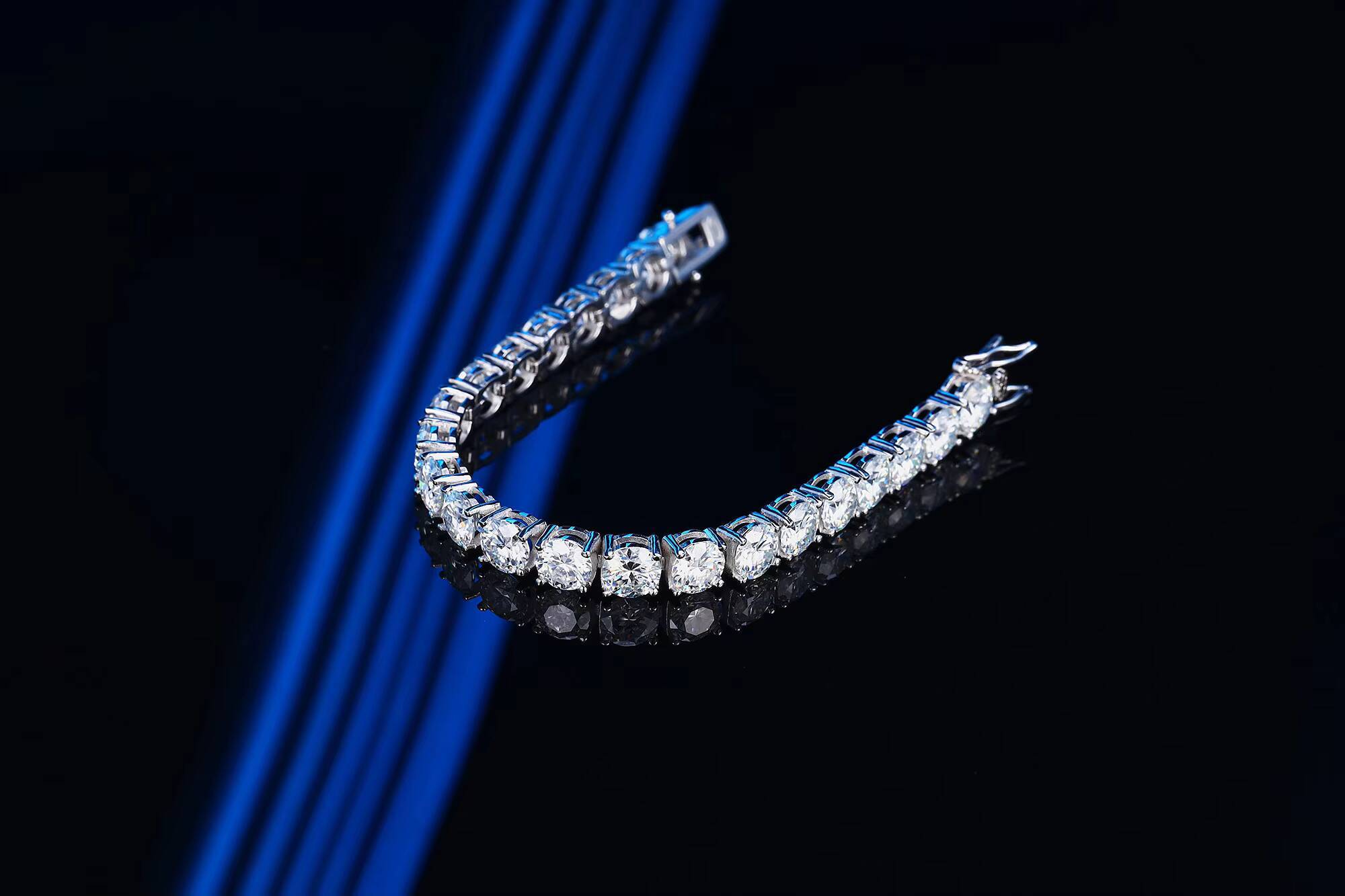 Fashion Jewelry Necklaces Hip Hop Jewelry 925 Sterling Silver 18k Plated Gold With 2mm-65mm Vvs Moissanite Chain