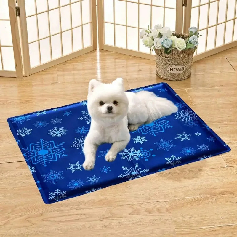 Pet Dog Cooling Mat Ice Pad Teddy Mattress Pet Cool Pet Ice Cool M Cooling Pad Keep S Mat Dog Cat Pet Summer L Gel Mat Bed M4N9 250402