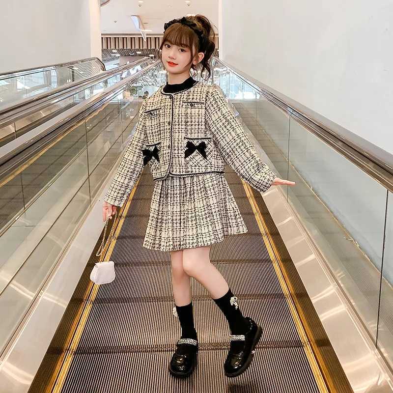 Buttful Knot Coat Pleated Skirt Two Piece Set Spring and Autumn New Fashionable Sweet Casual Temperament Set Y251105