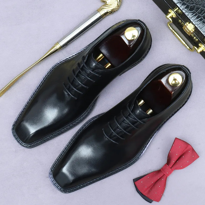 Mens Handmade Genuine Leather Shoes Oxford Laser Carved Business Party Shoes Mens Shoes Italian Formal Shoes 3746 251103