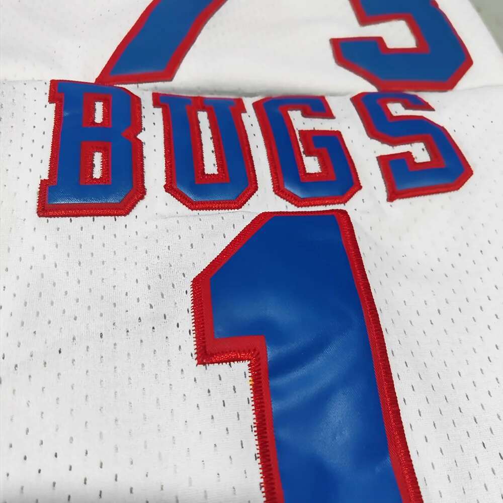 Trillest Space Jam Bugs 1 Lola 10 Murray 22 TAZ D.Duck 2 White Tune Squad Basketball Jersey Men For Halloween Party Clothing