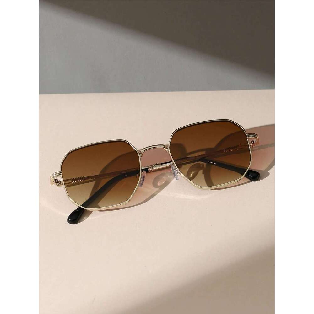 1PC/2PCS Classic Fashion Square Metal Frame Women Sunglasses For Men Daily Life Shades Eyewear Accessories.