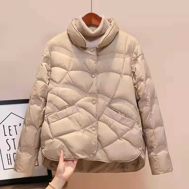 Women Jacket 2025 New Autumn Winter Parkas Female Light Thin Down Cotton Coat Femme Casual Short Warm Basic Outerwear Ladies TopT251105