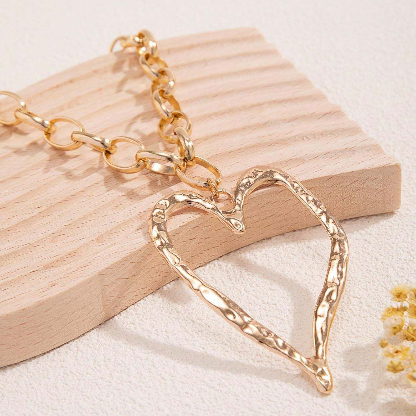 designer Y2K necklace for jewelry woman necklace designer for women Y2K Big Heart Statement Necklace Long Puffy Hearts Chain Charm Necklaces Trendy Je