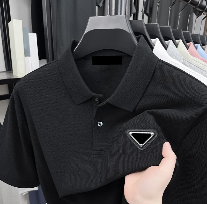 Summer men's and women's fashionable casual short-sleeved Polo shirts and T-shirts, high-end business fashionable lapel short-sleeved lightweight Polo shirts