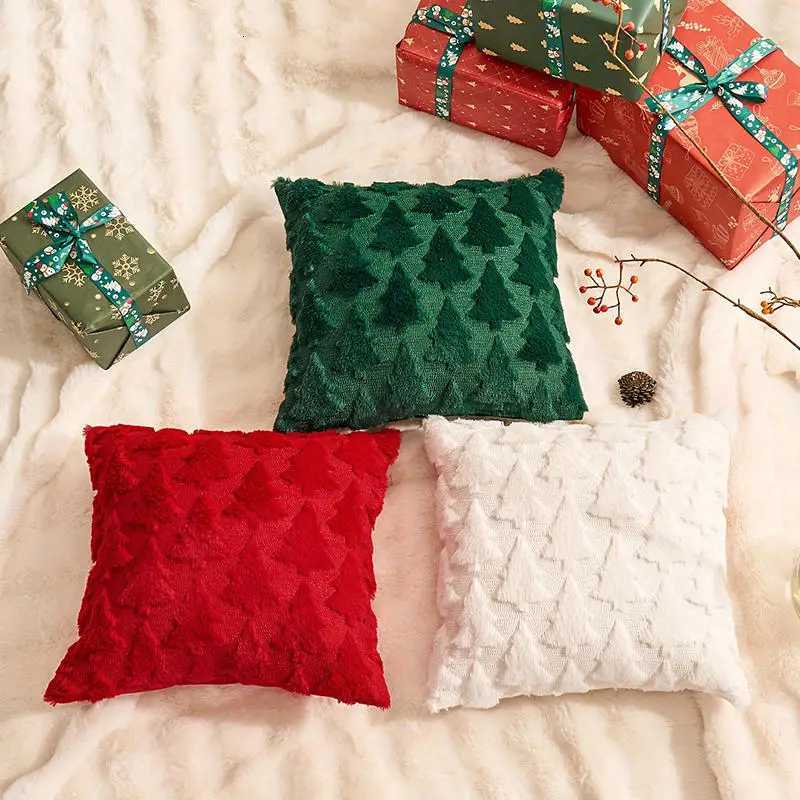 1PC Christmas Decorative Pillow Covers Cushion Cover Couch Cushion Case for Couch Sofa Holiday Festivals Winter Home Decoration Y251105