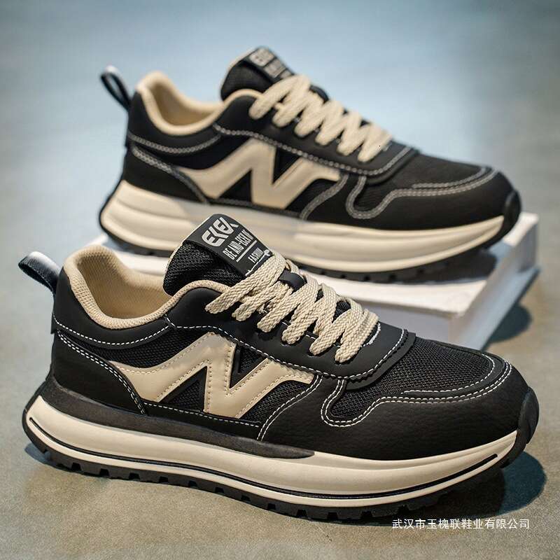 2025 New Autumn Mesh Breathable Versatile Casual Sports Men's Running Thick Sole Forrest Gump Dad Shoes