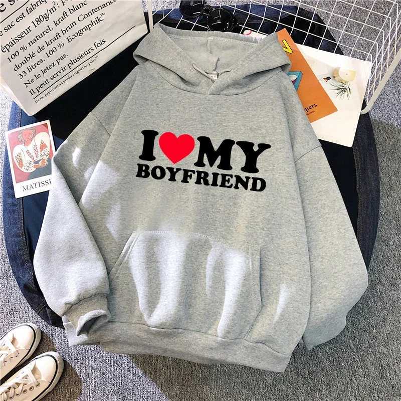 2025 Hot Sale Couple Hoodie Classic Love BF GF Printed Sweatshirt All Season Man Woman Home Outdoor Casual Sporty Loose PulloverT251105