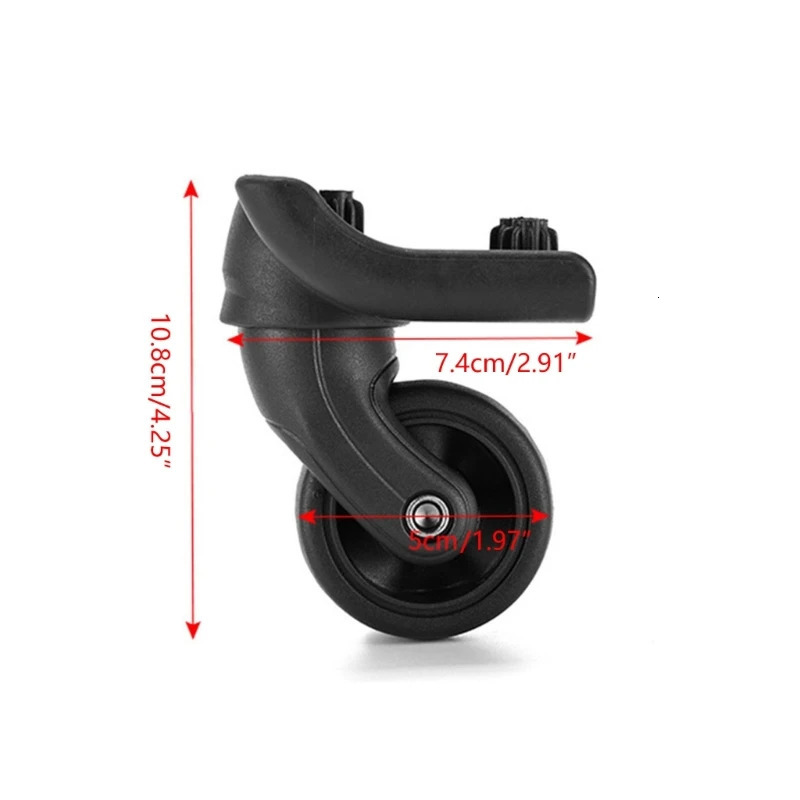 4pieceset Suitcase Wheels Convenient Lightweight Luggage Wheels Effortless Mobility Functionality for Travel Durable 251031