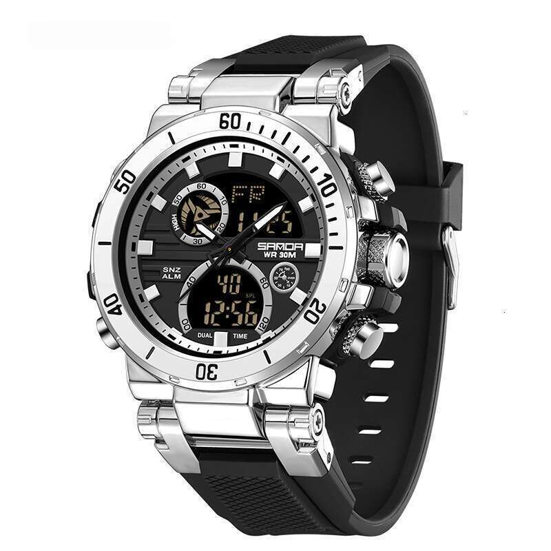 DHwatches Sanda Brand TEMU Student Fashion Alarm Clock Multifunctional Electronic Watch