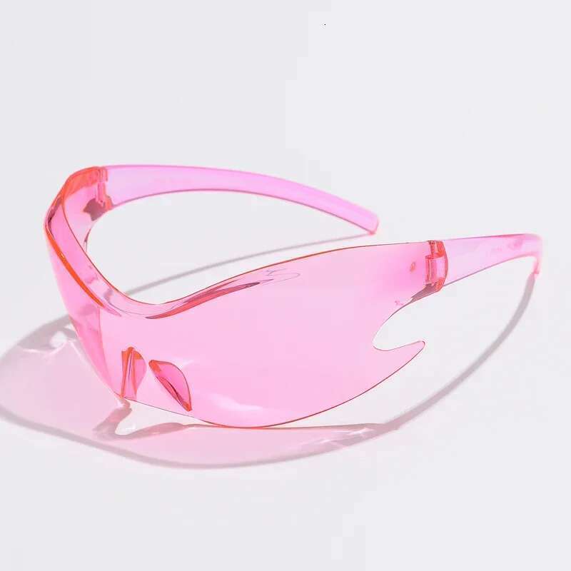 Brand Sports Punk Y2K Sunglasses Women Men Unique Goggle One Piece Sun Glasses For Male Cycg Hip Hop Shades UV400