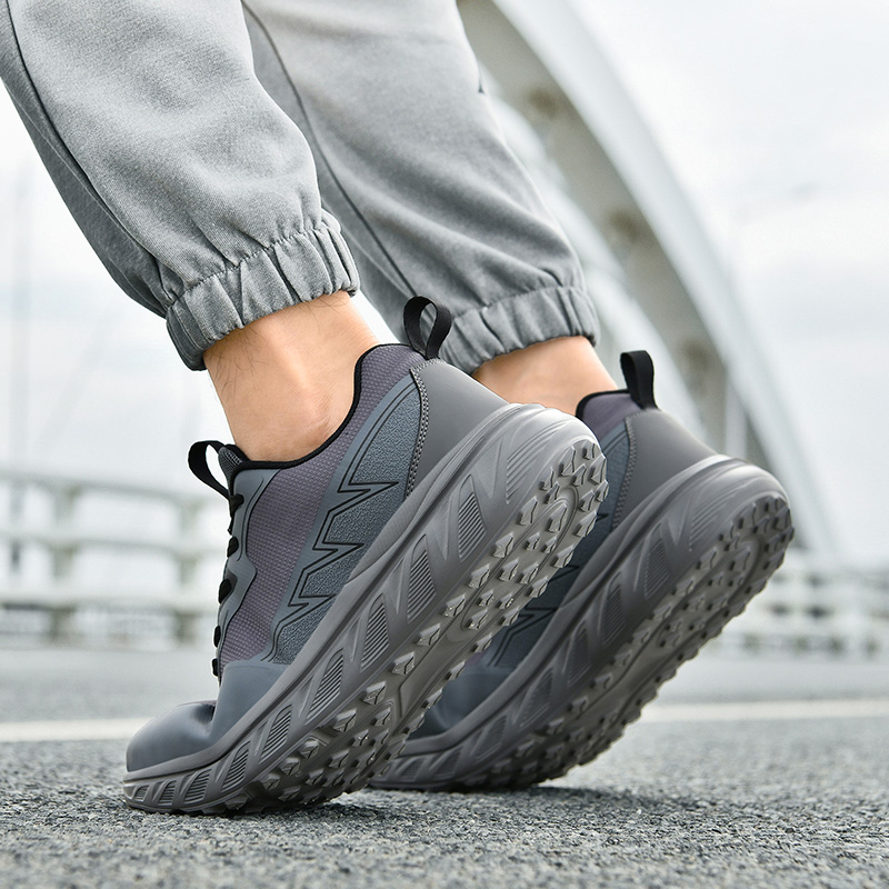 Men wider toe shoes mesh breathable thick sole height increasing lightweight comfortable barefoot sports shoes casual sneakers