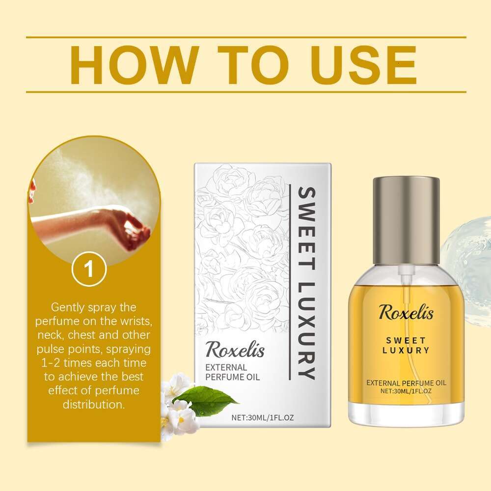 Rocklis Natural Saffron Fragrance - No Additives Long-lasting Jasmine Spray, Phthalate and Paraben Free, Suitable for Fair Skin Tone