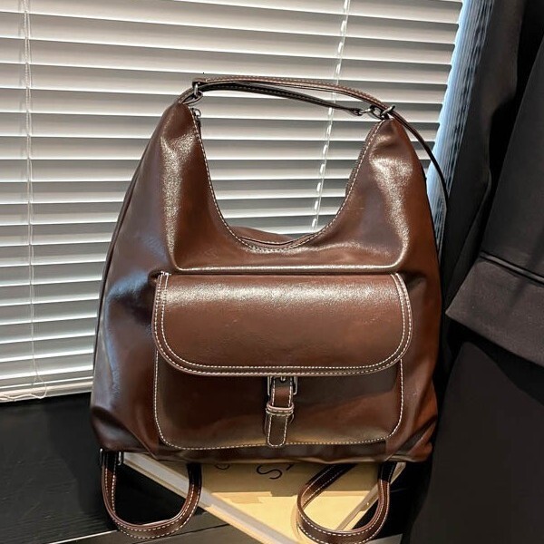 Super Shoulder Women S Autumn Winter New Trendy Fashion Korean Edition Tote Bag Versatile Large Capacity Backpack