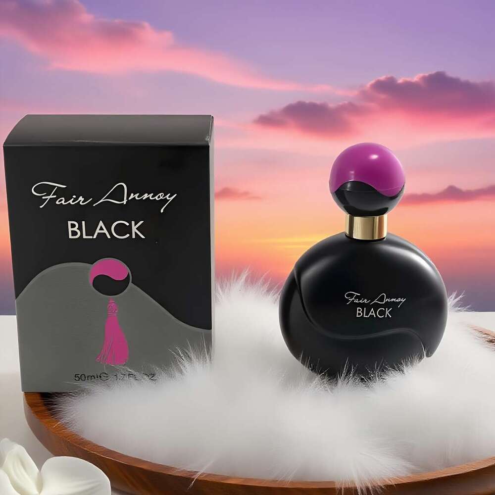 Premium Black Perfume, 50ml, Dubai Style Eau de Toilette, Fragrance, Natural Base, Jasmine Lemongrass Blend, Long-lasting Floral Scent, Exquisite Pack