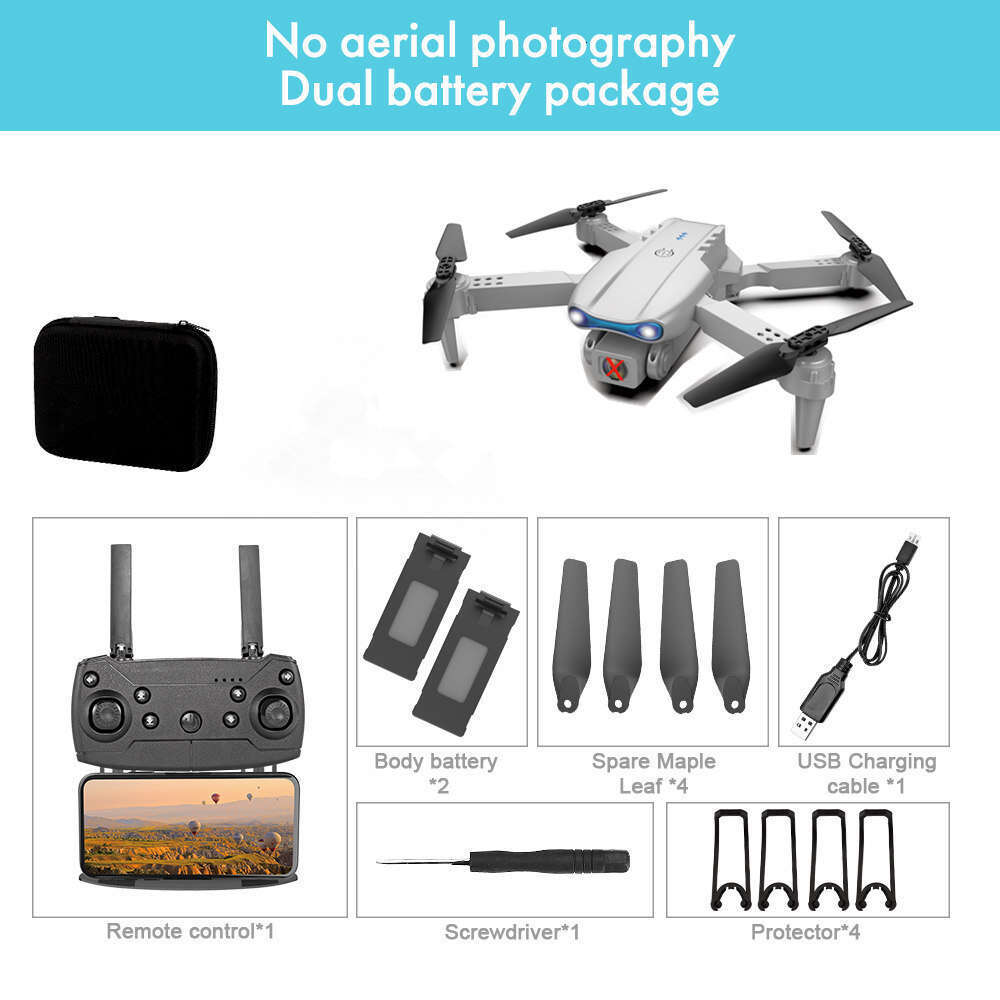 E99PRO Remote Control Obstacle Avoidance K3 Drone HD Aerial Photography 4K Dual Camera Stacked Quadcopter Aircraft
