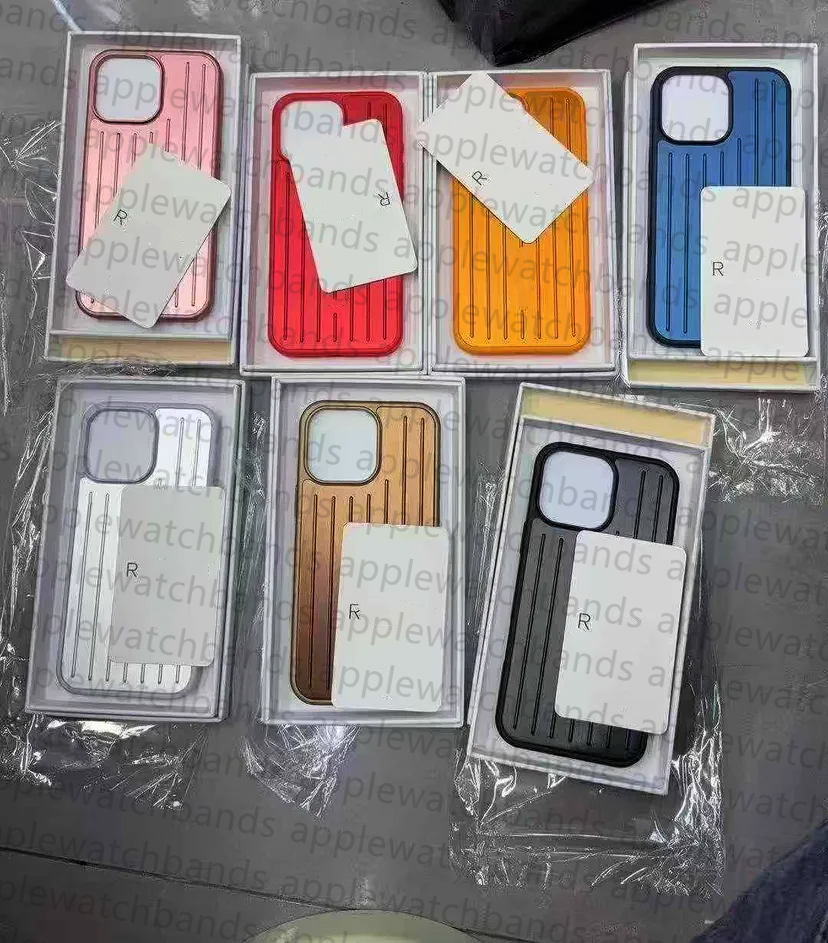 RIM Phone Case Suitcase Designer iPhone Case for Apple iPhone 17 Pro Max 16 15 14 13 Polycarbonate Aluminum Alloy MagSafe Weave Back Cove Silver Suitcase iPhone Case