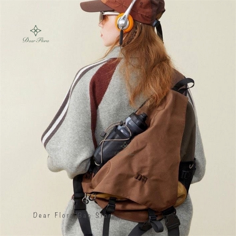 Y2k Portable Light Nylon Crossbody Bag Trendy Rucksack Travel Shoulder Bag Casual knapsack Outdoor Sports Unisex Chest Packs251104ww