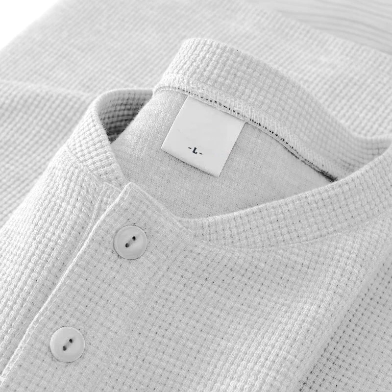 Summer mens waffle casual T-shirt knitted short sleeved shirt basic solid color lightweight T-shirt breathable streetwear 250402