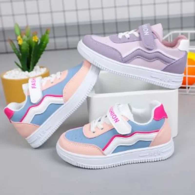 Girls Fashion Non-slip Sneakers Purple New Casual Shoes Students Running Shoes Kids Children Girls Breathable Outdoor ShoesT251105
