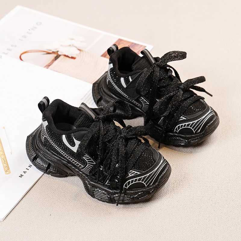 2024 Autumn New Children Sneakers for Girls Fashion Korean Style Soft Comfortable Casual Anti-slippery Sweet Bowtie Sports ShoesT251105