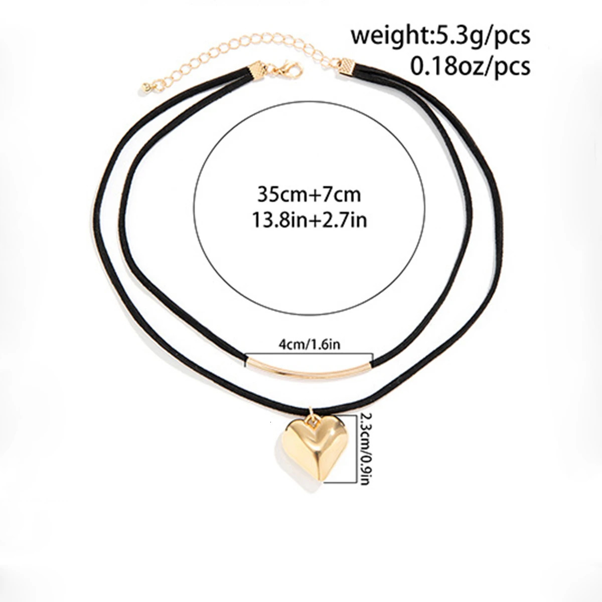 Punk Black Velvet Small Love Heart Pendant Necklace for Women Vintage Black Rope Elegant Adjustable Choker Aesthetic Jewelry 251031