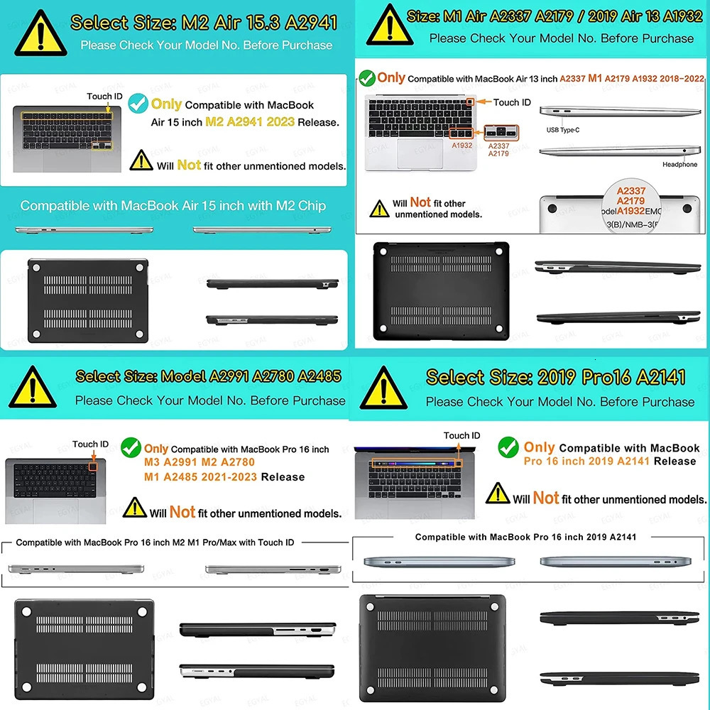 Laptop Case For Air 13 Case M1 M2 Hard bottom Cover Air 15 2025 M4 PU leather Case For Pro 14 M4 Max 162 Shell251105