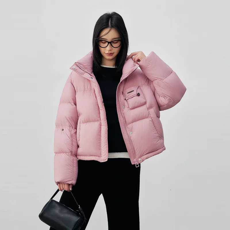 Down Jackets Woman Winter Coats New Warm WomenS Clothing Trend 2025 Short Down Jackets Stand Collar High Quality Loose CoatT251105