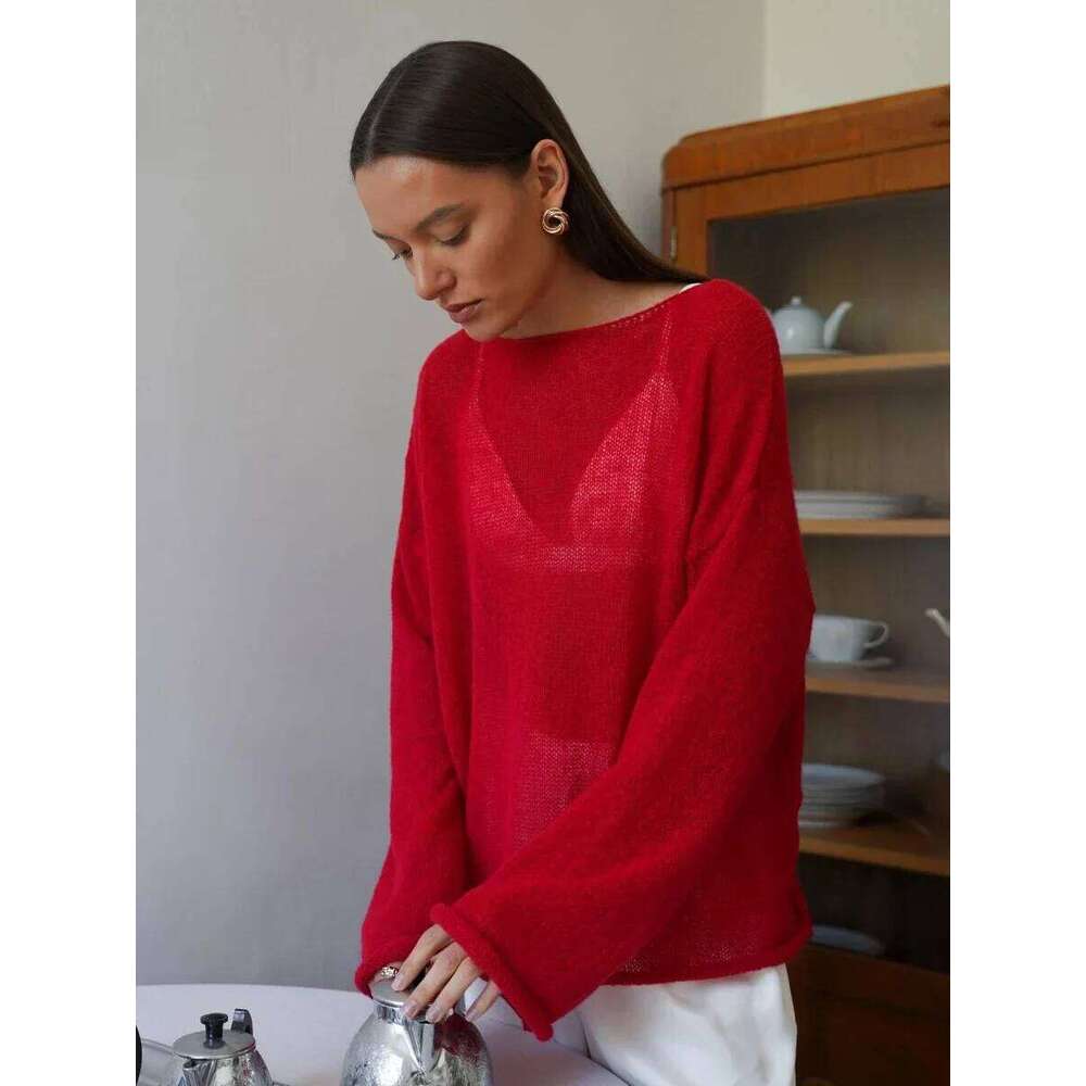 Wolfeel Oversized Sweater Summer Autumn Casual Fashion Loose Women Pullovers Chic White Jumper Sueter Mujer Pull Femme Designer Sweater Bear Sweater