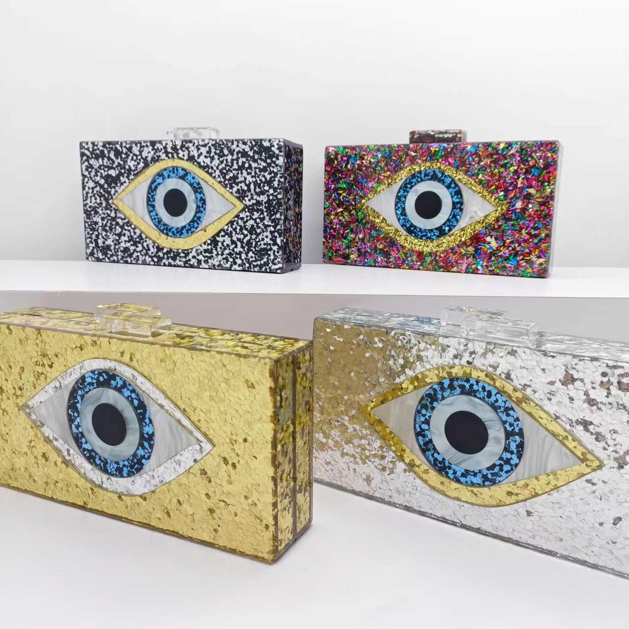 New Acrylic Eye Bag Wedding Dinner Bag Handheld Bag Chain Strap Crossbody Bag