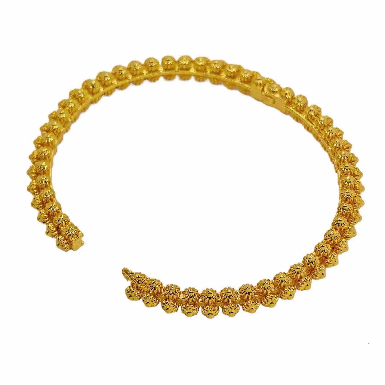 Fashion Soft Bendable Bangles Bracelets For Woman Gold Plated n Cuff Bangle Dubai Wedding Jewelry African Gifts 251031