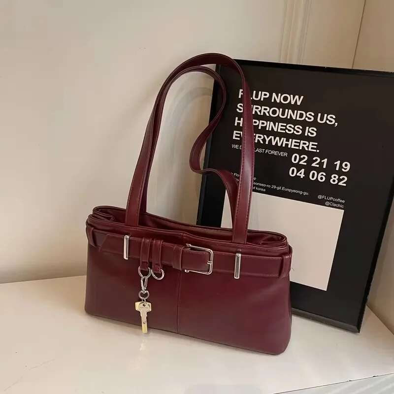 Casual Solid Interior Compartment Shoulder Large Capacity Hot Sale Bags For Women Zipper Pu Women's Handbags