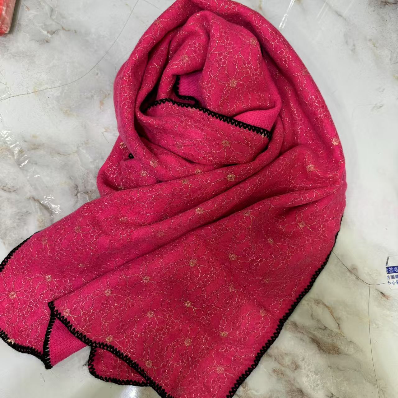 T416 winter pure color cotton, linen, wool, autumn and winter scarf, new style neck shawl, warm headscarf, fashionable and versatile ethnic silk scarf