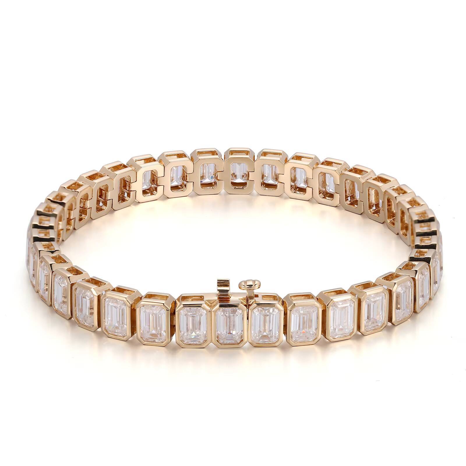 Moissanite Tennis Bracelet 18k Gold Moissanite Tennis Bracelet Gra Moissanite Tennis Bracelet