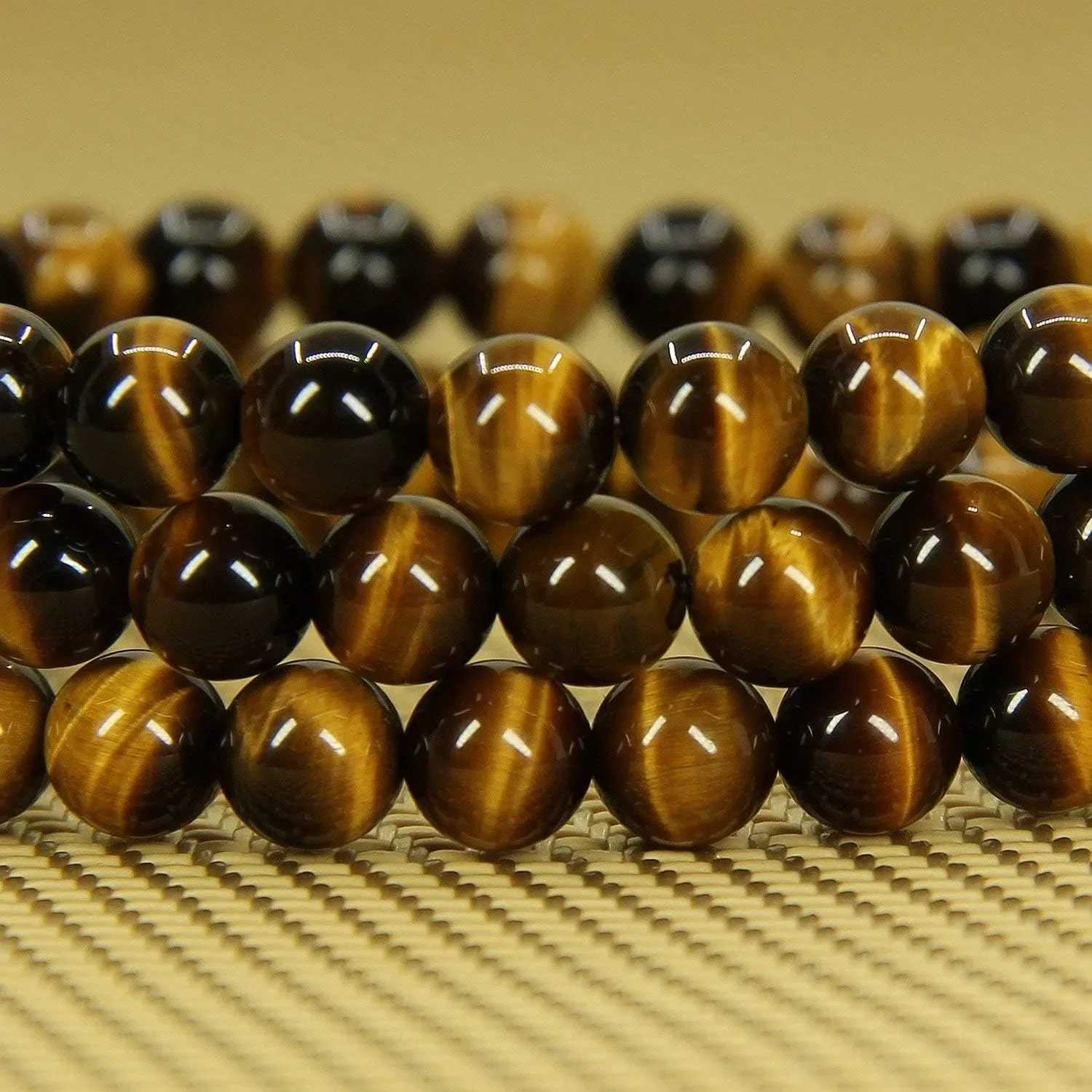 Rich and Fortune Tiger Eye Bracele Handmade Natural Gemstone Elastic Crystal Stone Beads Jewelry Gifts for Women Men C251105