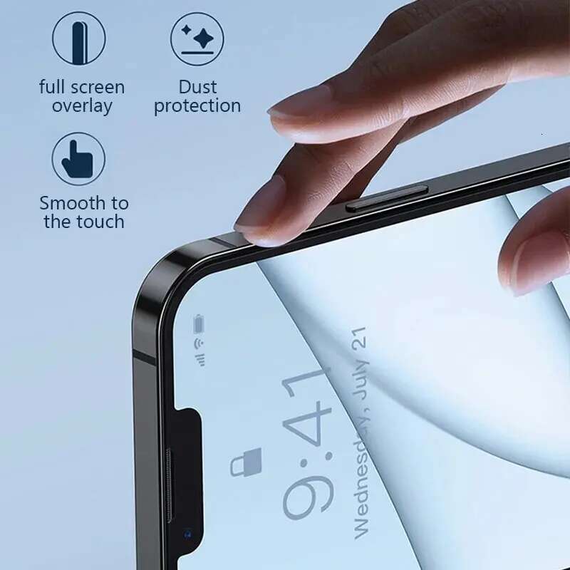 9H Hardness Tempered Glass Apple 15 14 Plus 13 12 11 Pro Screen Protector For iPhone X XR XS Max Protective Film