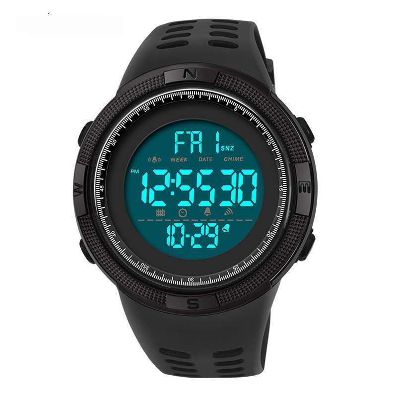 DHwatches Sanda Men's Youth Student Fashion Waterproof Outdoor Sports Single Display Electronic Watch