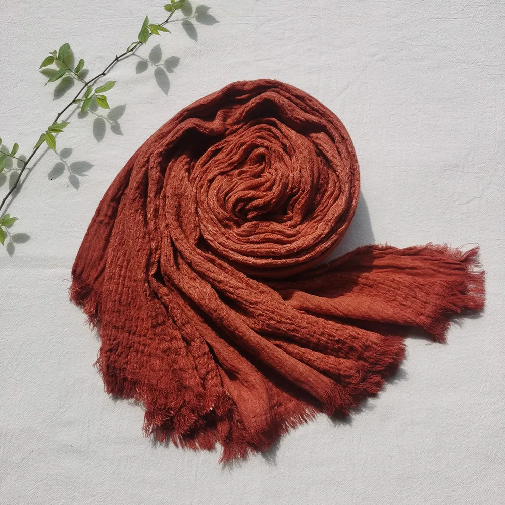 Unisex Cotton Linen Autumn Winter Men Scarf Fashion Mens Scarves Warm Neckerchief Soft Long Tassel Shawl Male Pashmina Bufandas 250403