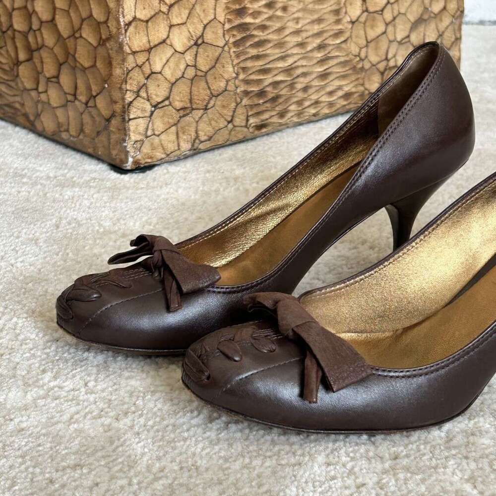 British Designer Shoe Bowknot Shallow High Heels Women 2025 New French Style Stiletto Single Shoes