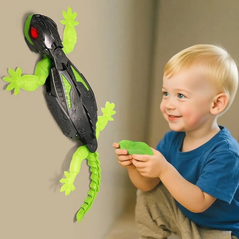 Remote Control Wall Climbing Gecko Robot Climbing Toy For Kids Rechargeable Remote Control Toys Birthday Novelty Gift 251104