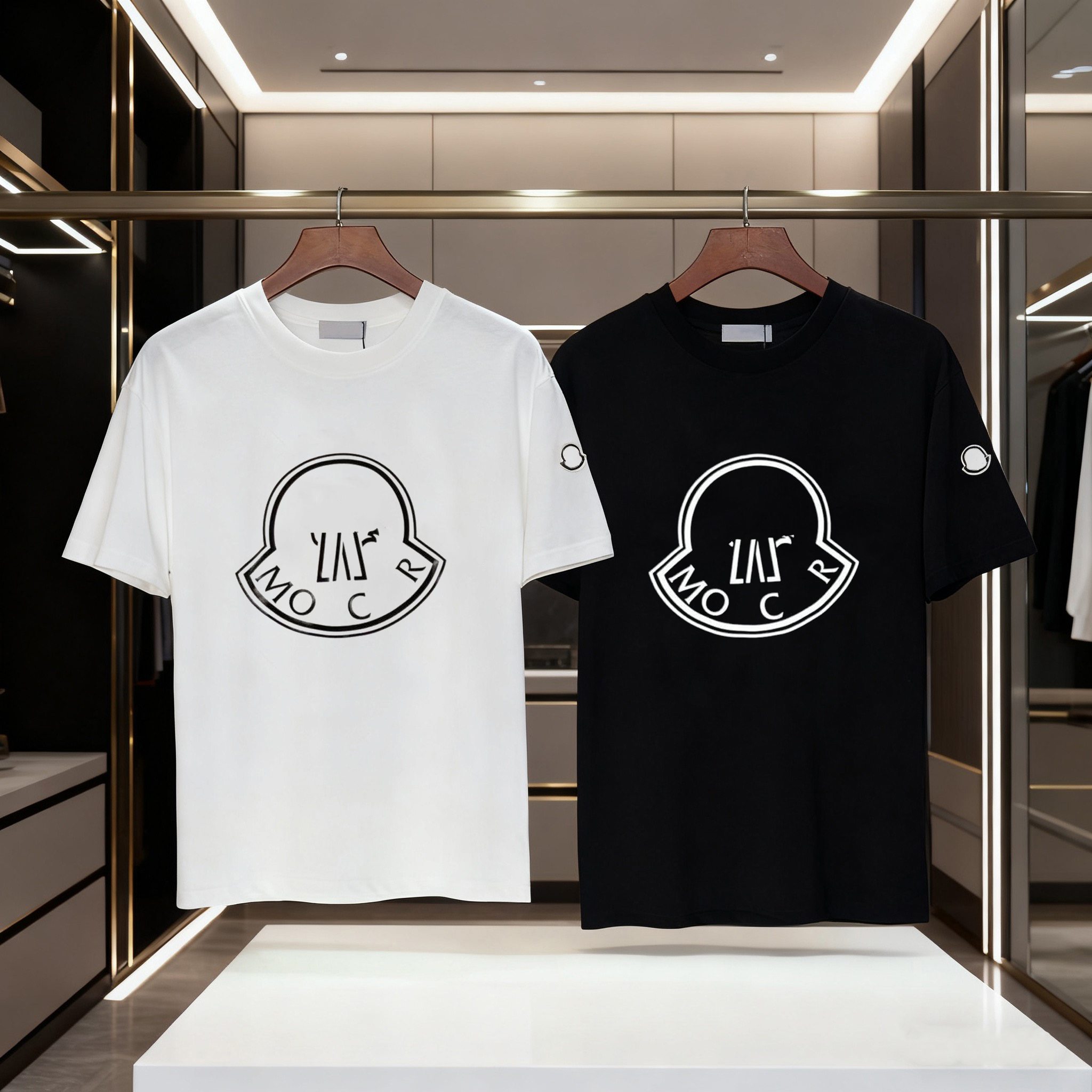 Designer men's street T-shirt summer trend brand men's and women's couple pure cotton T-shirt fashion loose casual hip-hop short-sleeved shirt