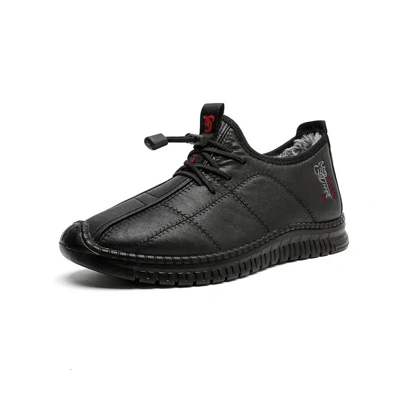 Winter mens boots are warm waterproof non slip thick walking boots and oversized work shoes for men aged 38-48 platform boots251105