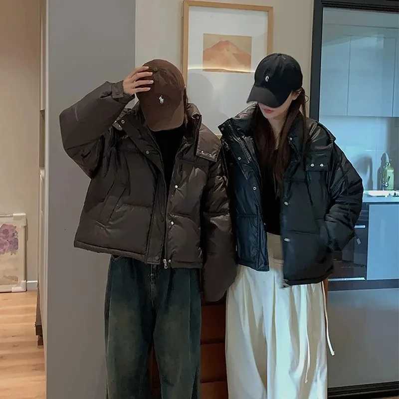 Women Winter Down Cotton Jacket 2025 New Women Loose Hooded Parkas Coat Korean Short Cotton Coat Thicken Cotton Padded JacketT251105