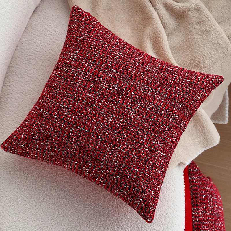 Christmas Cushion Cover Pillow Cover for Living Room SofaParty 30x50cm45x45cm Red Decorative Home Pillow Cover Y251105