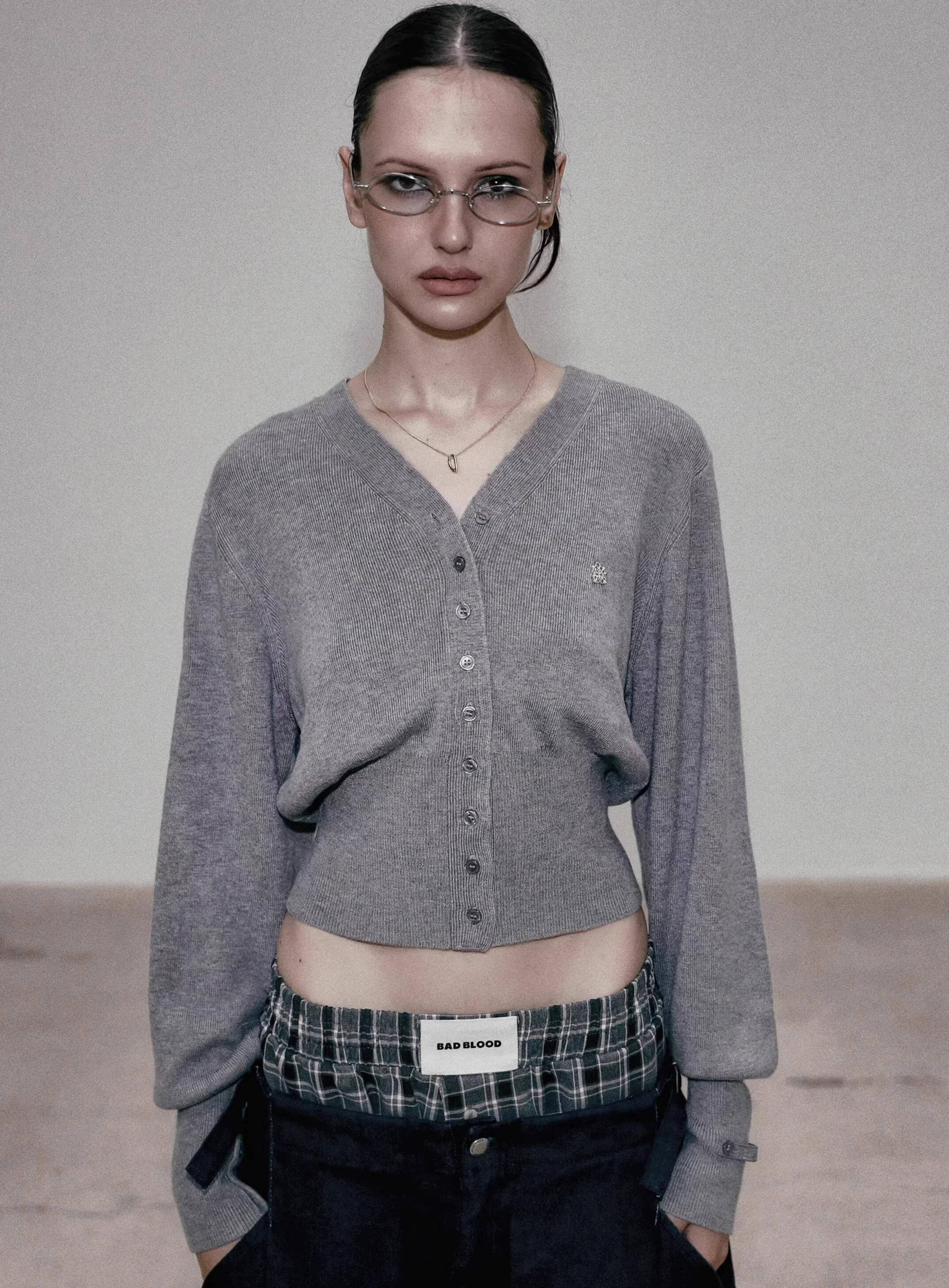 winter jacket women Autumn V-neck Sweater Cardigan Women's Retro Small Fragrant Style Slim Fit Outer Knitted Short Coat